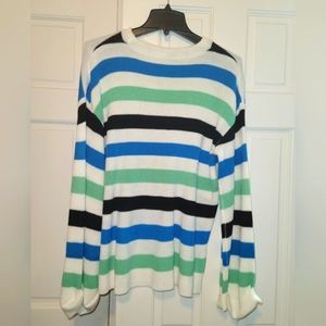 Boutique style longsleeve striped sweater Size Large